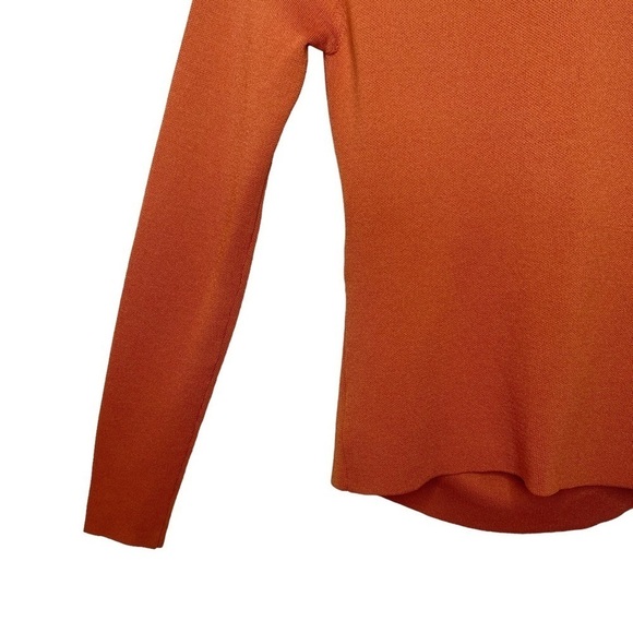 NEW Bardot Rust Long Sleeve Women’s Fitted Cutout Sweater Sz L - Picture 9 of 10